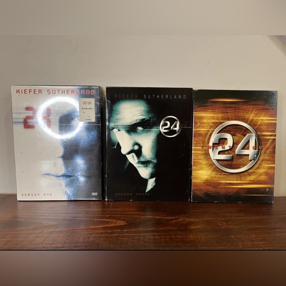 24 TV Television Show Lot Seasons 1 3 & 4 DVD‎ Bundle Set Fox Jack Bauer